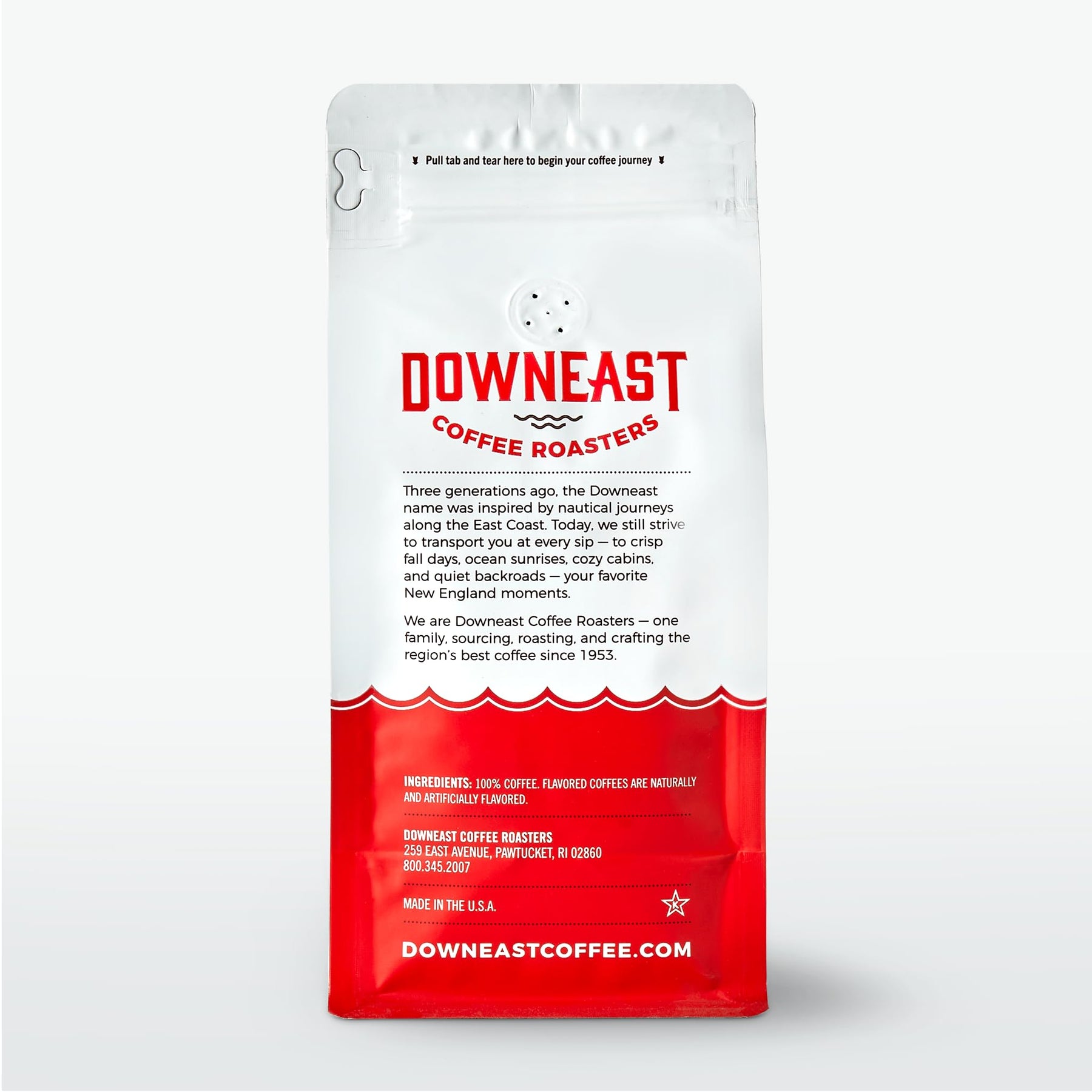 Downeast Coffee Roasters Whole Bean Coffee - 100% Colombian, Medium Roast, 100% Arabica Coffee - Dark Chocolate and Ripe Fruit Notes - Select Central and South American Highlands (2lb Bag)