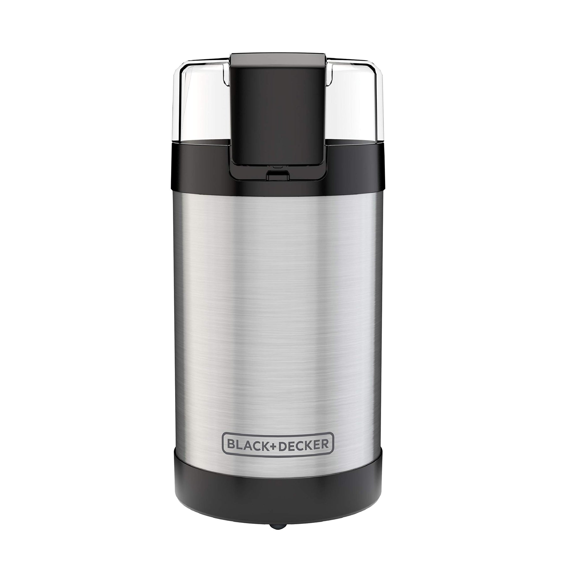 BLACK+DECKER One Touch Coffee Grinder, 2/3 Cup Coffee Bean Capacity, Spice Grinder, One Touch Push-Button Control -150 Watts -Stainless Steel Blades