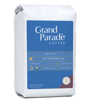 Grand Parade Coffee, 3 Pfund ungeröstete grüne Kaffeebohnen aus Bio-Guatemala-Antigua, Spezial-Arabica mit niedrigem Säuregehalt, Fair-Trade-Einzelherkunft