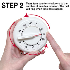 Norpro New 60 Minute Kitchen Timer With Long Ring 3.5"/9cm Easy To Read Operate