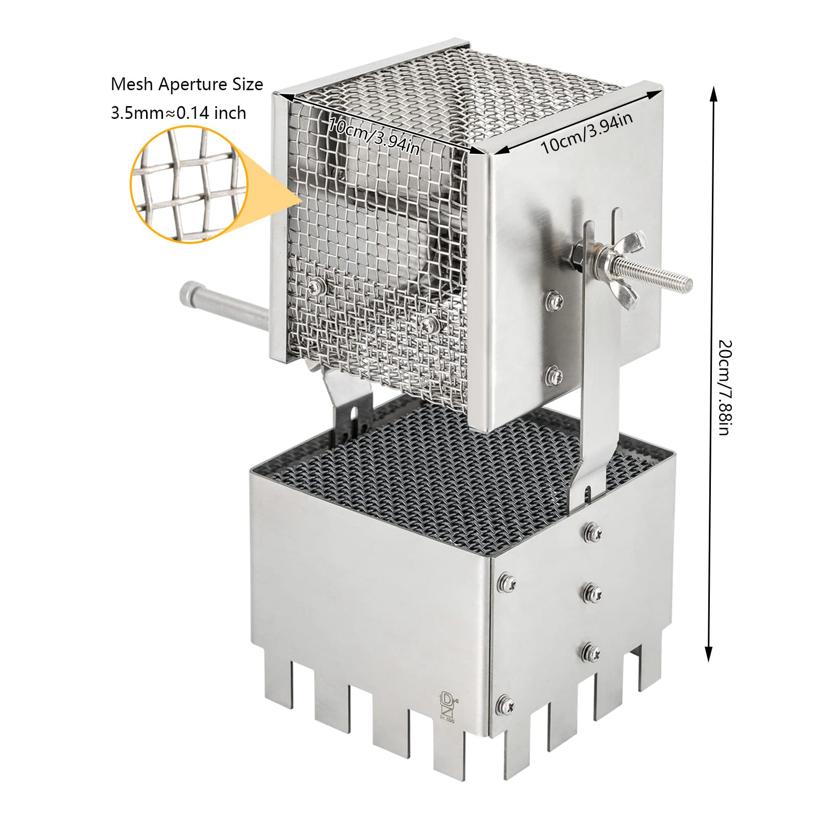 LYNICESHOP Manueller Kaffeebohnenröster, Kaffeeröster Kaffeeröster Home Kaffeebohnenröster Manueller Kaffeeröster Manuelle Kaffeeröstmaschine mit Griff für den Heimgebrauch Maschine