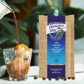 Plantation Blue, 100 % Jamaica Blue Mountain-Kaffee, geröstete ganze Bohnen und gemahlen (2-Pfund-Bündel)