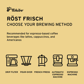 Tchibo Röst Frisch Whole Bean Coffee Variety Pack - Morning Blend, Classic Blend and Röstmeister - 100% Arabica Beans - Light, Medium and Dark Roast - 3 x 12 oz - Pack of 3