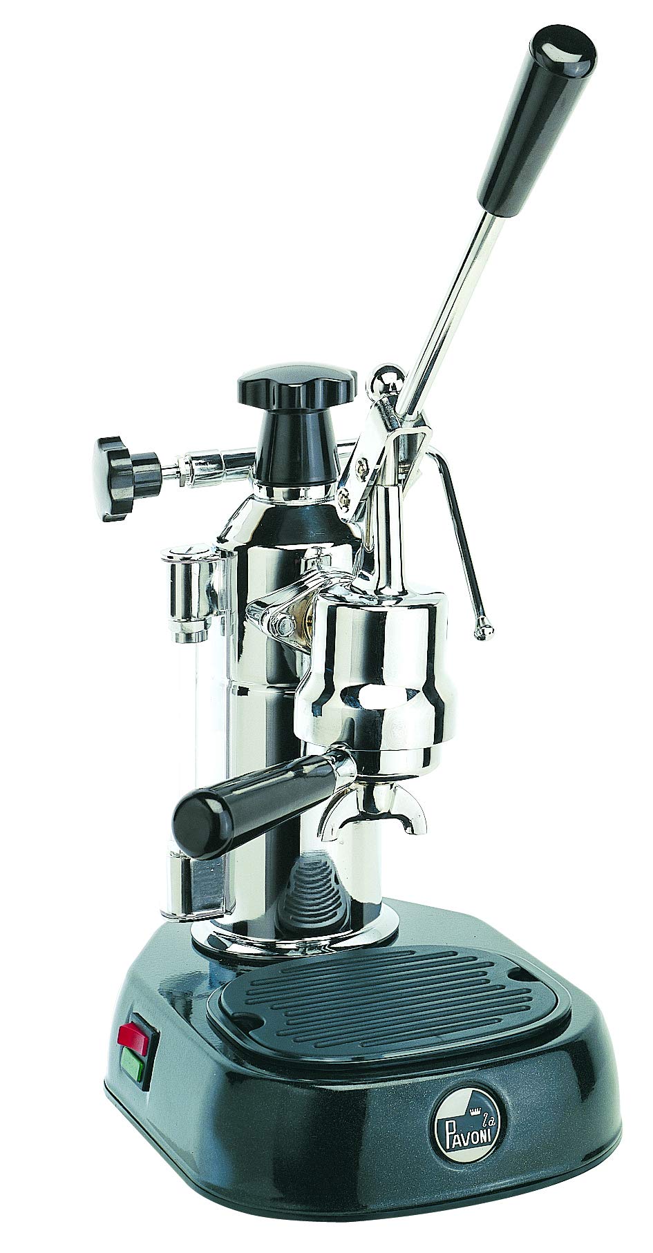 La Pavoni EPBB-8 Europiccola Hebel-Espressomaschine für 8 Tassen, schwarze Basis