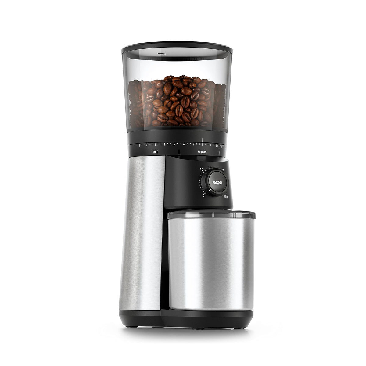 OXO Brew Conical Burr Coffee Grinder , Silver