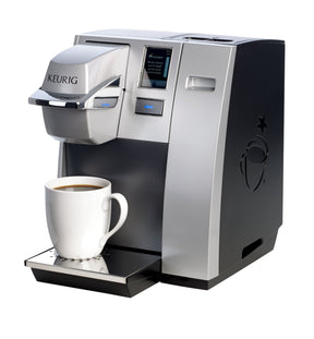 Keurig K155 Office Pro Einzeltassen-Kaffeemaschine für gewerbliche K-Cup-Pads, silber