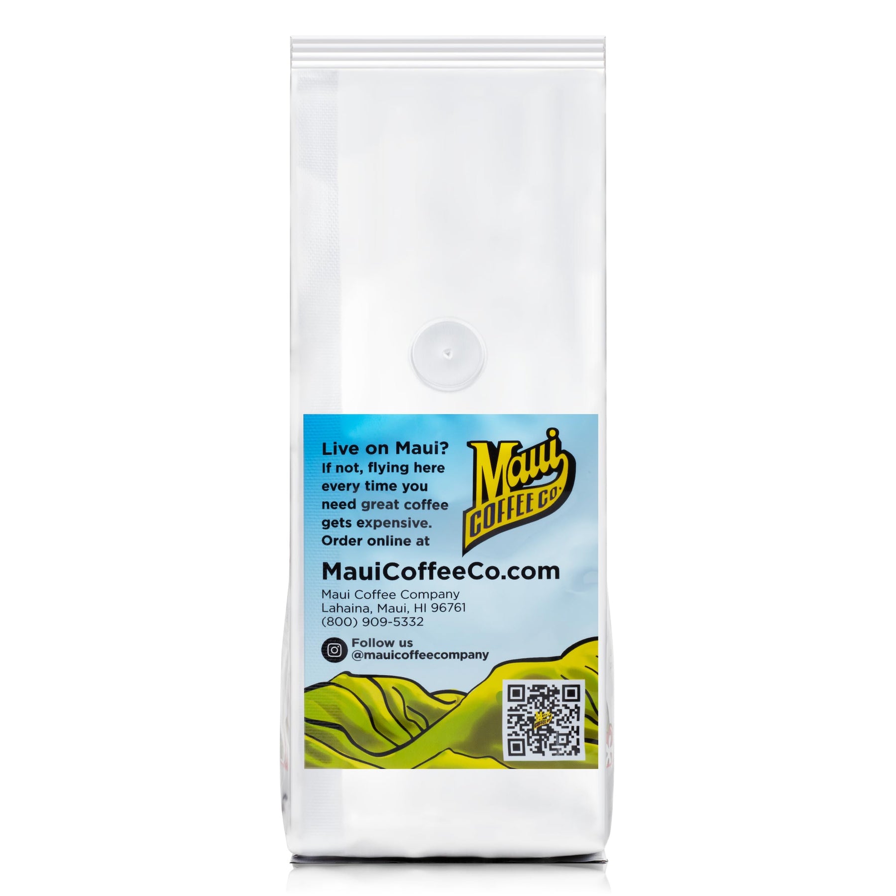 Maui Coffee Company Maui Blend Coffee, Whole Bean - 10% Maui Coffee Dark Roast w Rich Clean Medium-Bodied Flavor - Roasted and Blended in Lahaina Hawaii - Small Batch Roasting - Gourmet Coffee Great for Drip or Cold Brew -7 oz. Bag