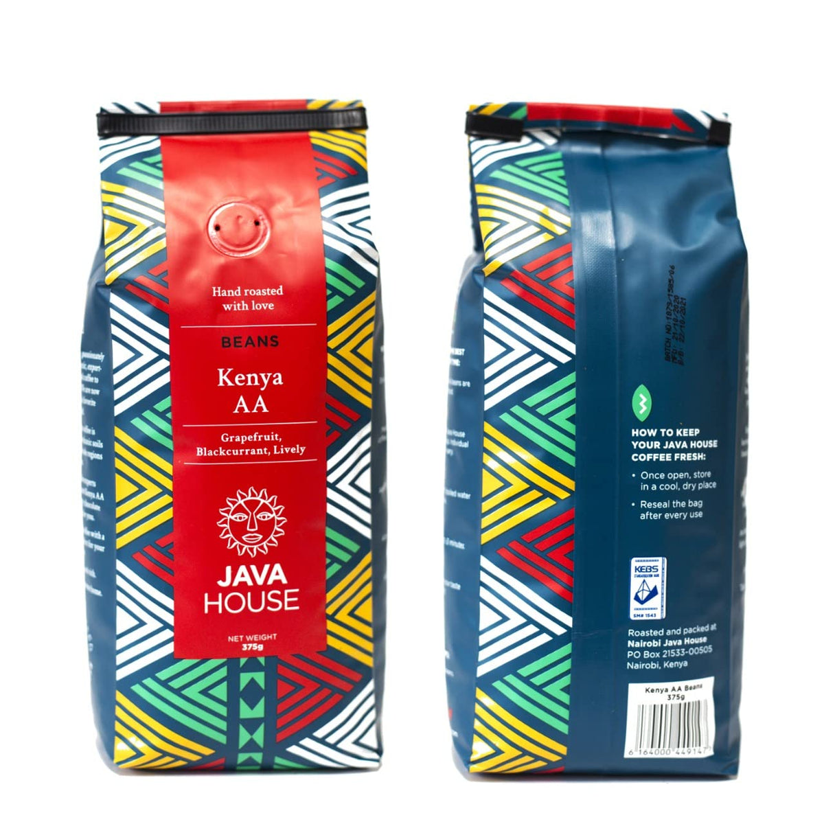 Kenya AA Specialty Coffee Beans - Medium Roast, Single Origin Arabica Kenyan Coffee. Fair Trade Coffee with verifiable Coffee Kenya Mark of Origin, 13.23oz / 375gms (Pack of 2)