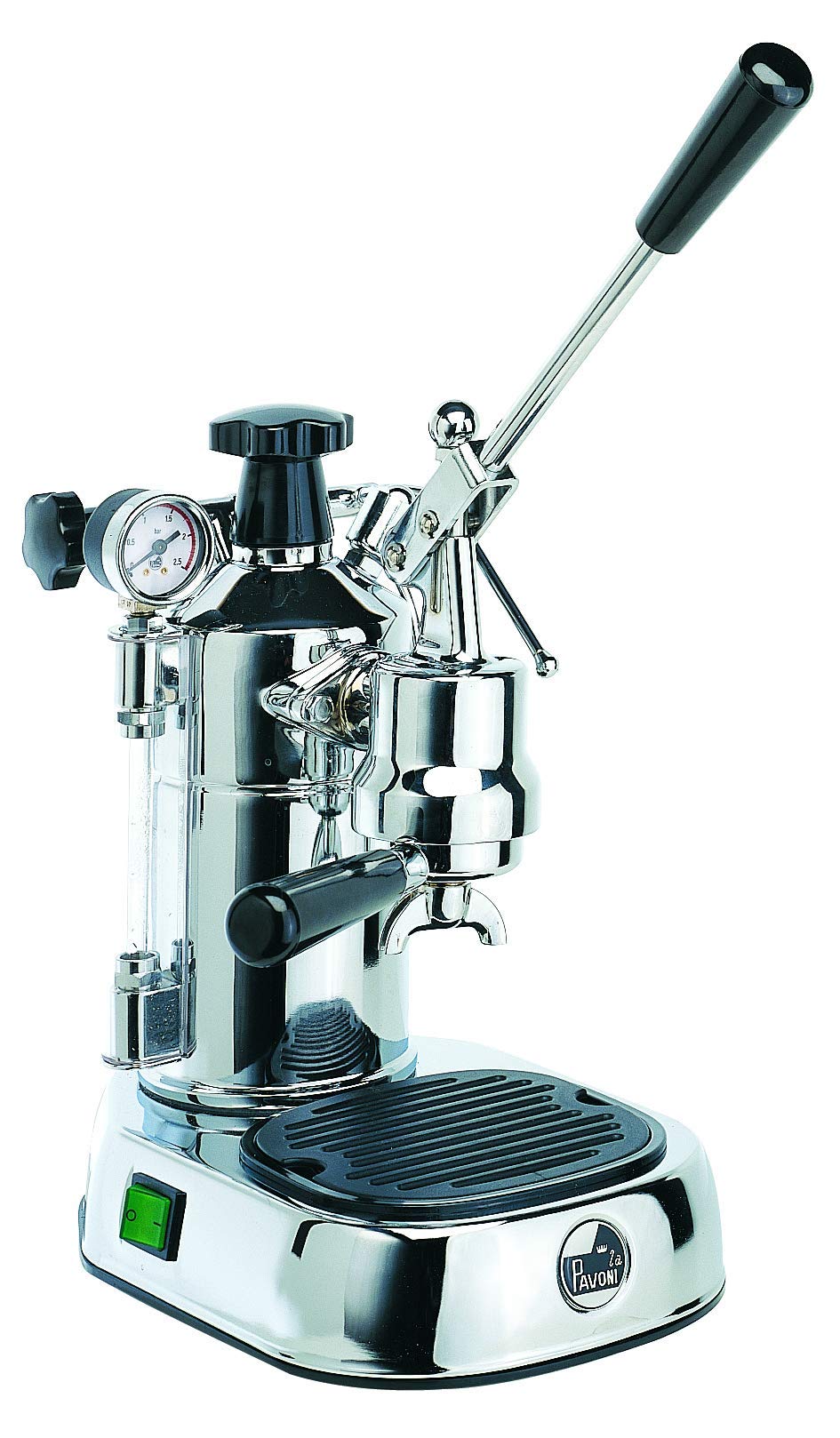 La Pavoni PC-16 プロフェッショナル エスプレッソ マシン、クローム (リニューアル)