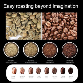 6-12Min Coffee Bean Roaster, 400g 1600W Automatic Hot Air Coffee Roasting Machine, with Temperature Curve&Chaff Collector, Bluetooth Connection&Rapid Cooling&Adjustable Speed, Windows/mac, for Home