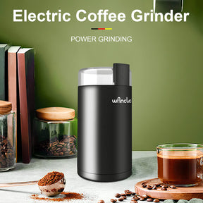 Coffee Grinder, Wancle Electric Coffee Grinder, Spice Grinder, One Touch Coffee Mill for Beans, Spices and More, with Clean Brush Black