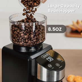 Gevi Conical Burr Coffee Grinder, Adjustable Burr Mill with 35 Precise Grind Settings, Anti-Static, Coffee Grinder Electric for Espresso/Drip/Percolator/French Press/American/Turkish Coffee Makers