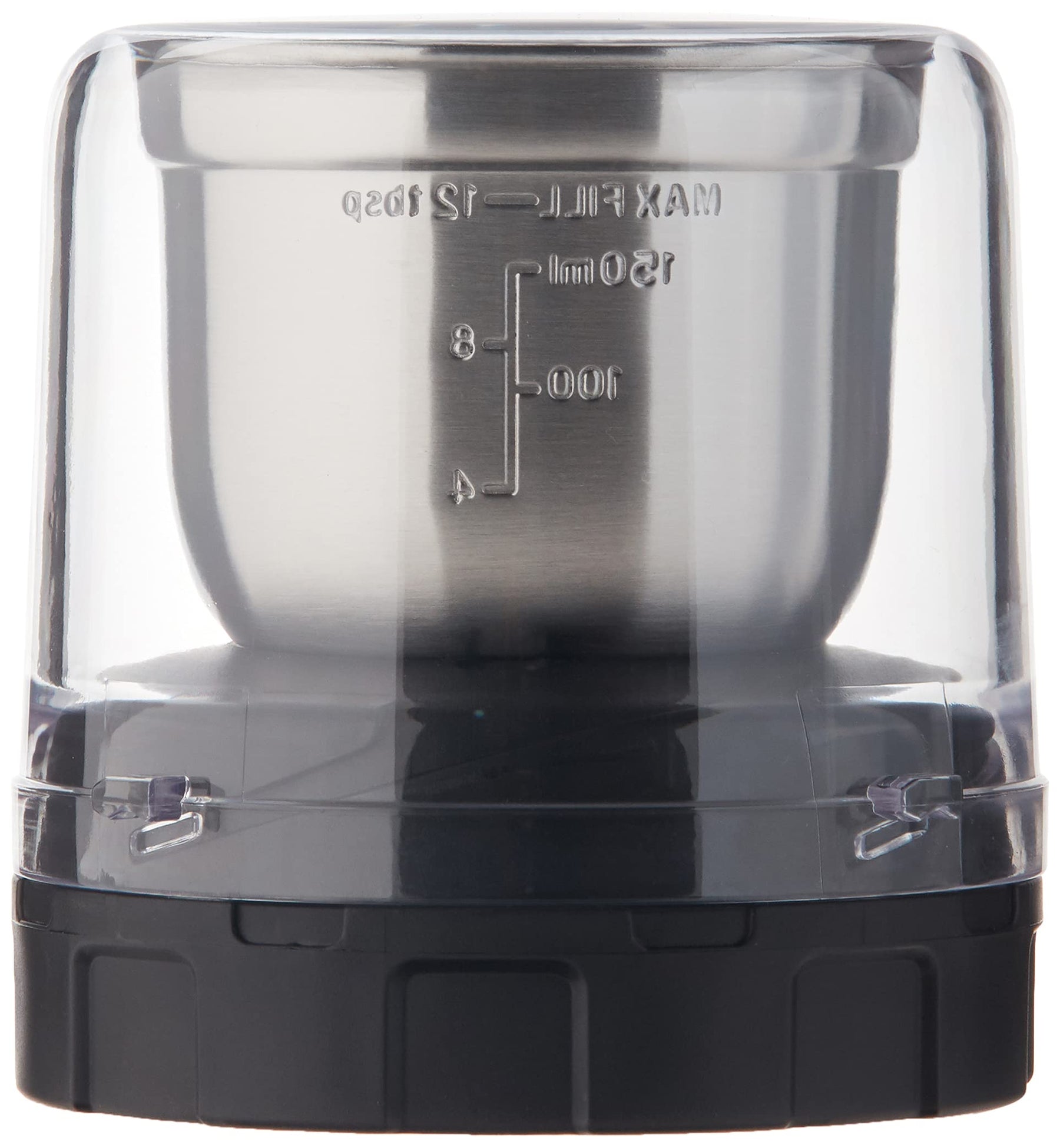 Ninja XSKGRINDER Foodi Coffee and Spice Grinder, Compact, Pulverize Through Tough Spices, 12-Tbsp. Capacity, Stainless Steel and Black