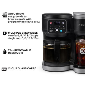 Keurig K-Duo Hot &amp; Iced Einzelportions- und Karaffe-Kaffeemaschine, MultiStream-Technologie, 72-oz-Tank (Gen 2)