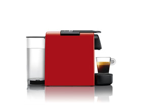 Nespresso Essenza Mini-Espressomaschine von De'Longhi mit Milchaufschäumer, 20,3 Unzen, Rot