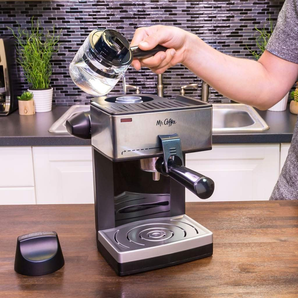 Mr. Coffee 4カップ スチーム エスプレッソ システム ミルク泡立て器付き