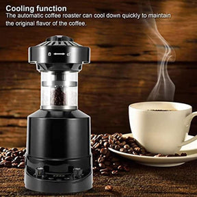 RESKIU Automatic Air Coffee Roasting Machine,2100W Full‑Automatic Household Electric Coffee Bean Roaster Machine with Timer,for Cafe Shop Restaurant Home Office