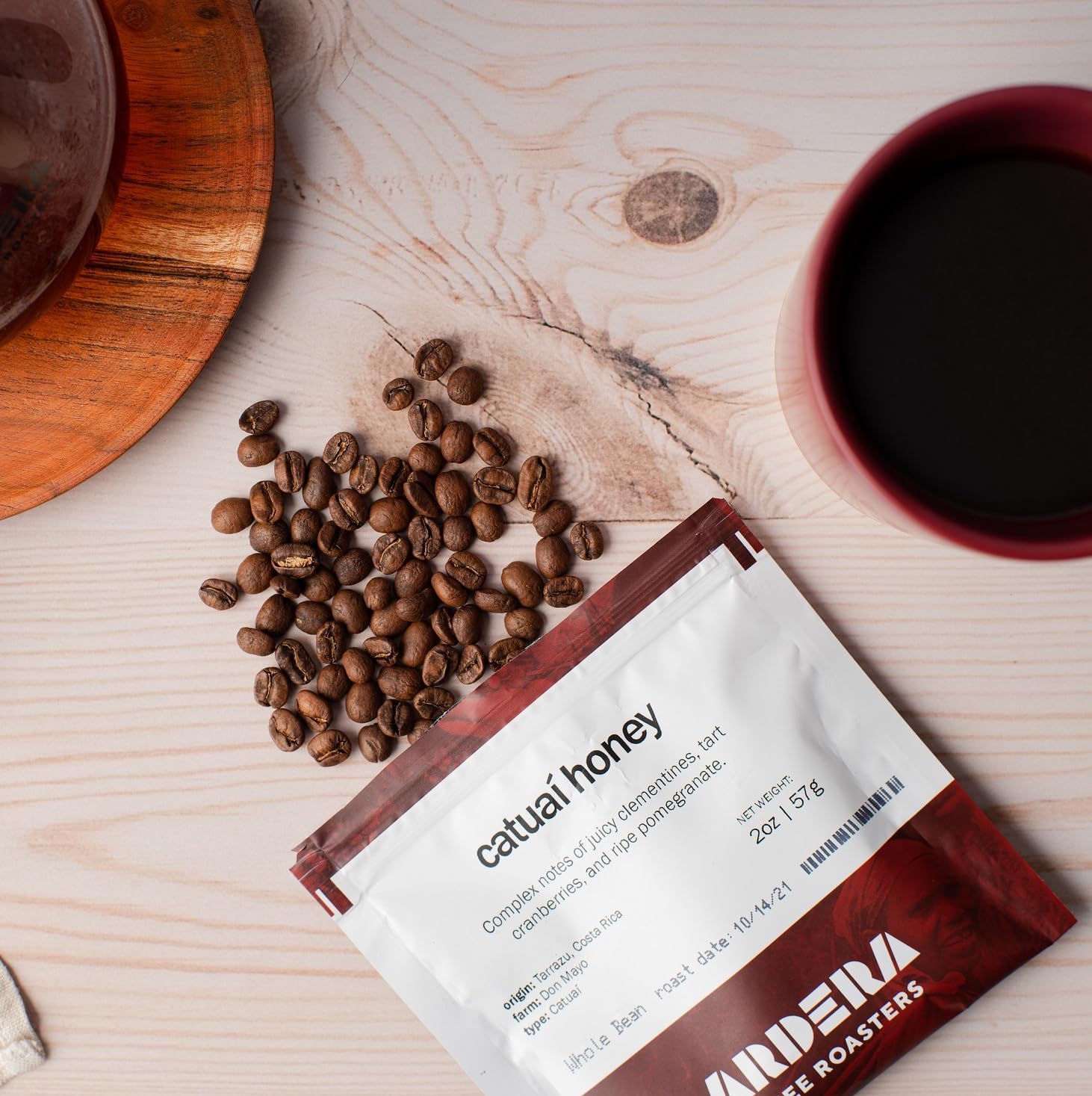 Try an Assortment of Fresh Beans from Lardera Coffee Roasters: 4 x 2oz nitrogen-flushed bags = 8 ounces of fresh coffee