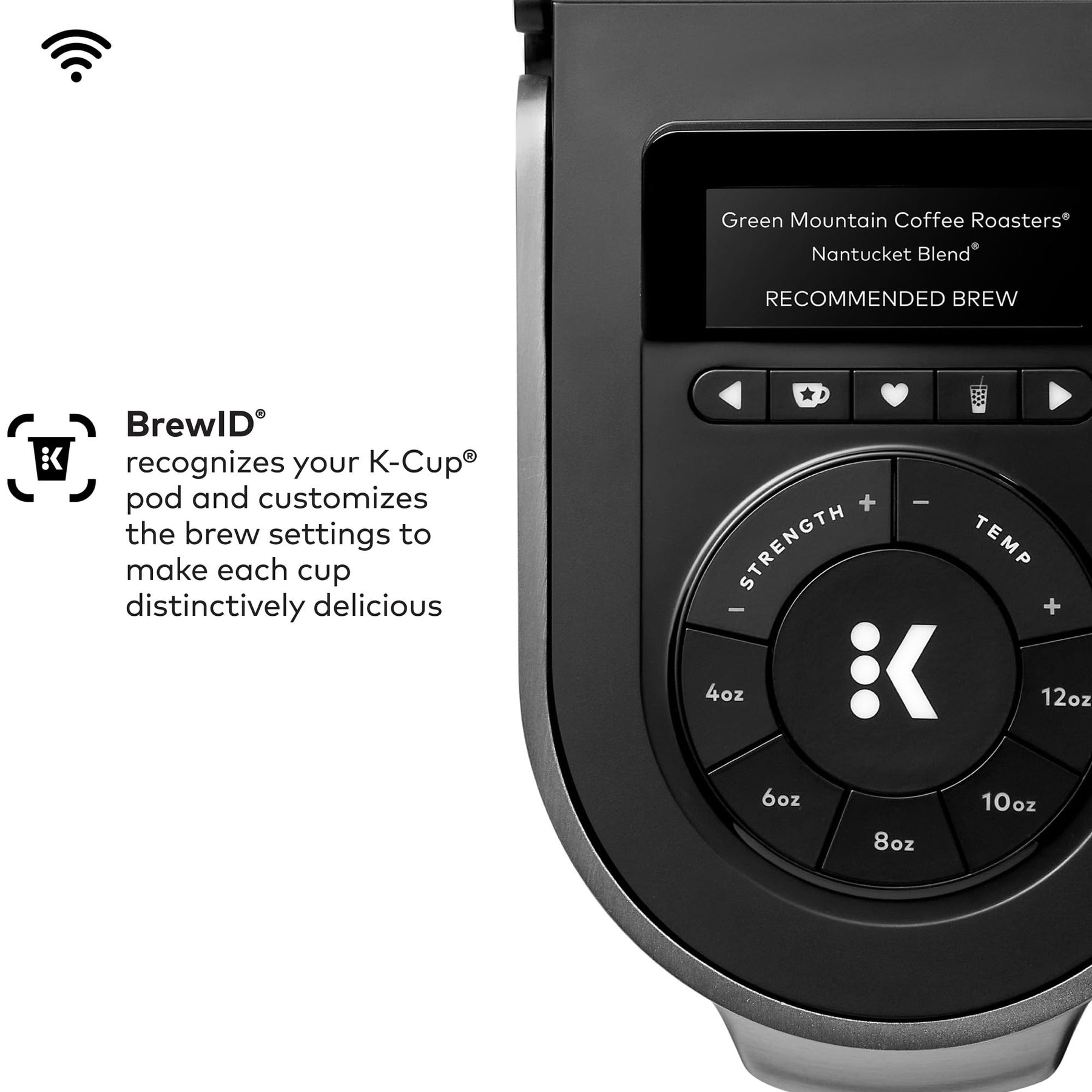 Keurig K-Supreme Plus SMART コーヒーメーカー、シングルサーブ K-Cup ポッドコーヒーブリューワー、BREWID およびマルチストリームテクノロジー、78 オンス