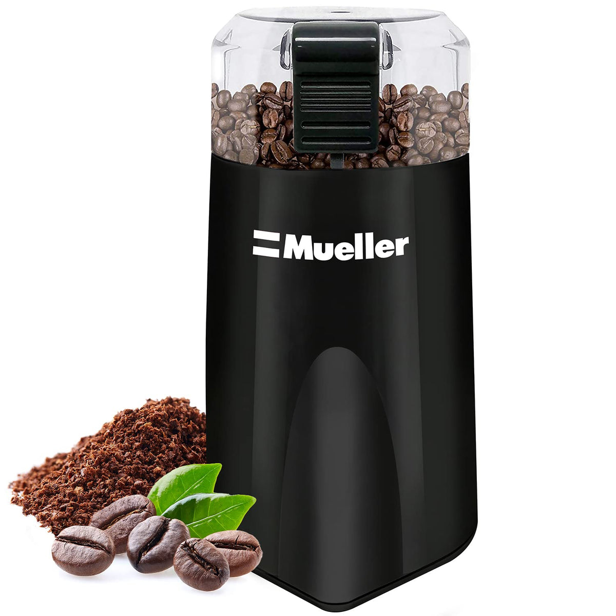 Mueller Living HyperGrind Precision Electric Spice/Coffee Grinder Mill with Large Grinding Capacity and Powerful Motor also for Spices, Herbs, Nuts, Grains, Black