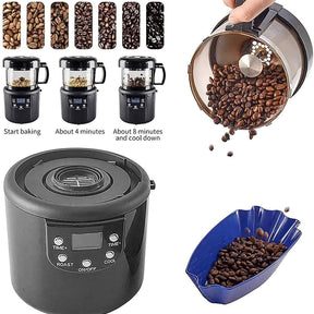 JINGEDD 1400w 100g 110v Electric Coffee Roaster Machine,Coffee Roaster Machine,Automatic Small Hot Air Coffee Bean Roaster Machine,Adjustable Wind Speed,for Cafe Shop Home,Office