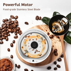 Coffee Grinder, Electric Coffee Grinder for Beans, Spices and More, Instant Coffee Beans Grinder for Home Use, Stainless Steel Blades Coffee Mill