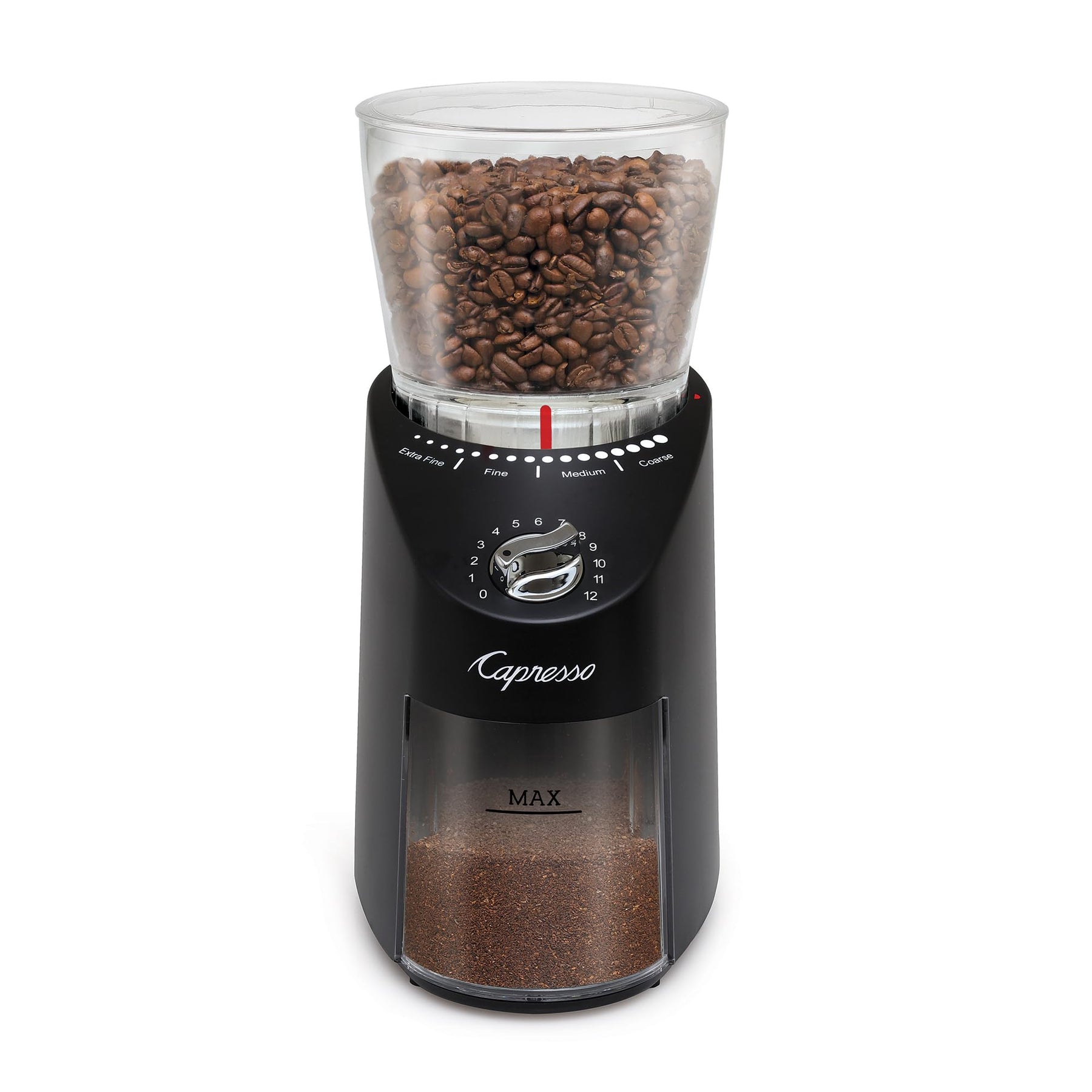 Capresso Infinity Plus Conical Burr Grinder, Black