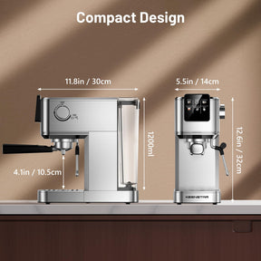 KEENSTAR Espressomaschine 20 Bar, Heiß- und Eiskaffeemaschine mit Rapid Cold Brew, Espressomaschine mit Dampfstab, Touchscreen mit 1000 ml Wassertank für Latte, Cappuccino, Geschenk für Kaffeeliebhaber