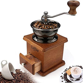 Coffee Mill Grinder - Manual Coffee Grinder with Adjustable Gear Setting and Ceramic Conical Burr,Hand Mill Grinder for Home Use and Travel