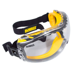 DEWALT DPG82-11 Concealer Klare Anti-Beschlag-Schutzbrille mit Doppelform, klare Linse, 1 Paar