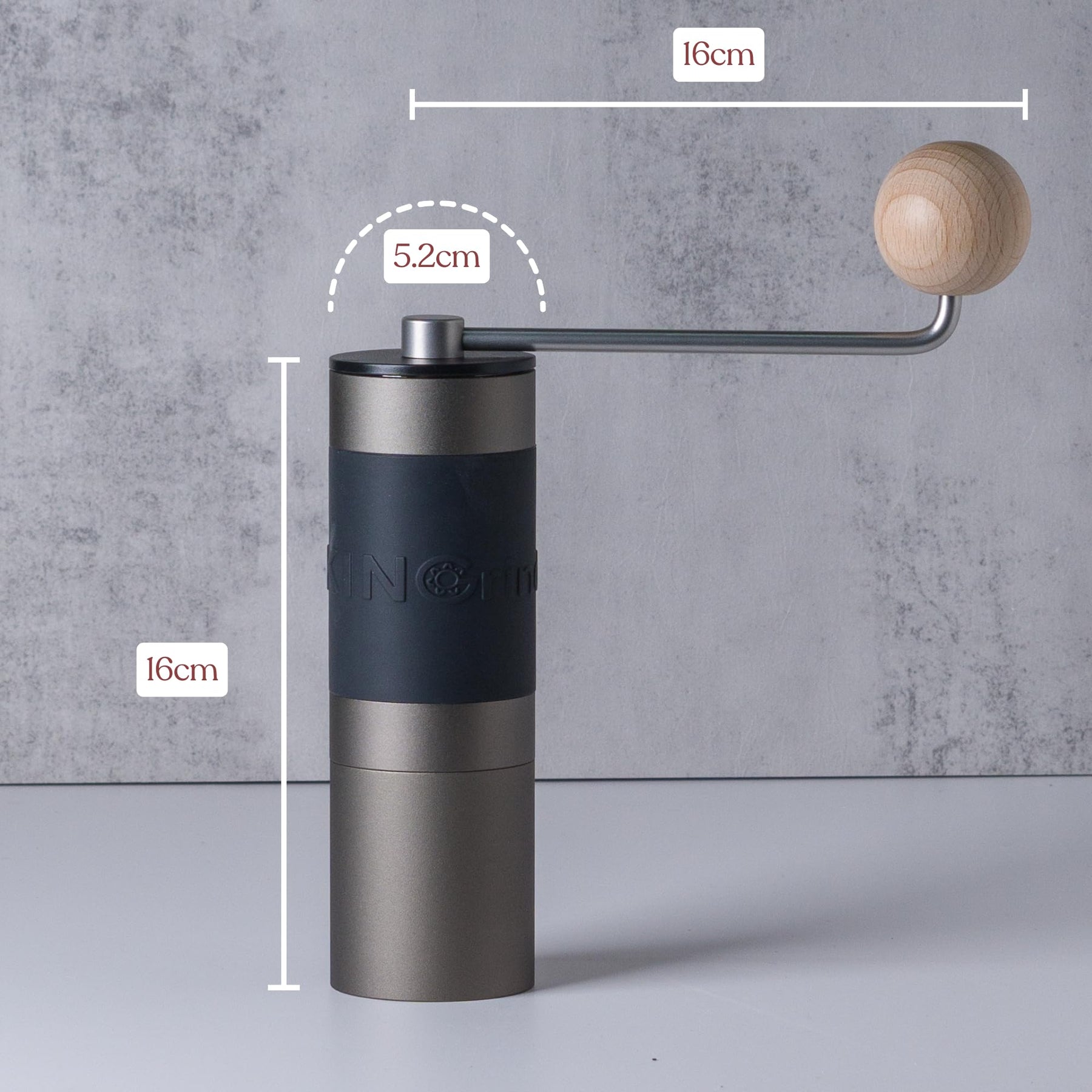 【Famous KOL Recommended】KINGrinder K2 Manual Hand Coffee Grinder with Straight Handle for French Press, Drip, Espresso with Assembly Consistency Stainless Steel Conical Burr Mill, 25g Capacity