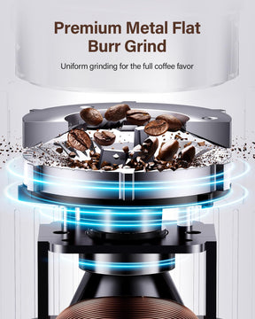 SHARDOR Burr Coffee Grinder Electric with 32 Grinding Sizes, Coffee Grinders for Home Use with 40 Seconds Adjustable Electronic Timer, Coffee Bean Grinder with Chamber Cleaning Button