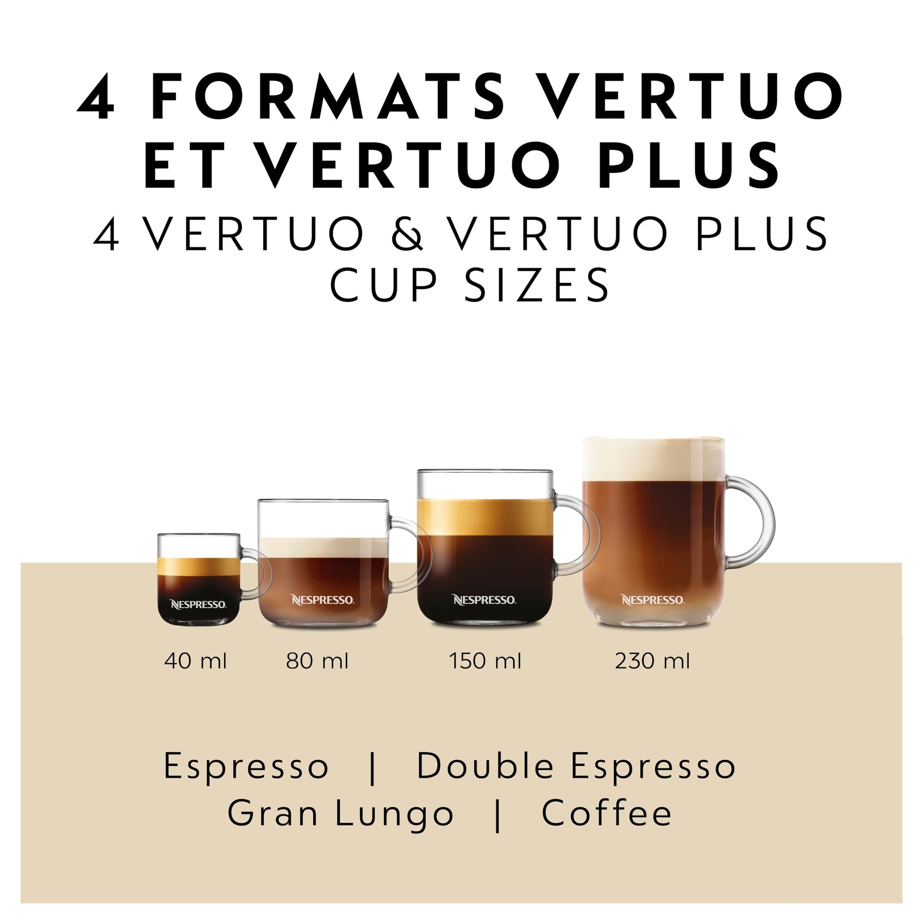 Nespresso Vertuo Plus Kaffee- und Espressomaschine von Breville, Tintenschwarz