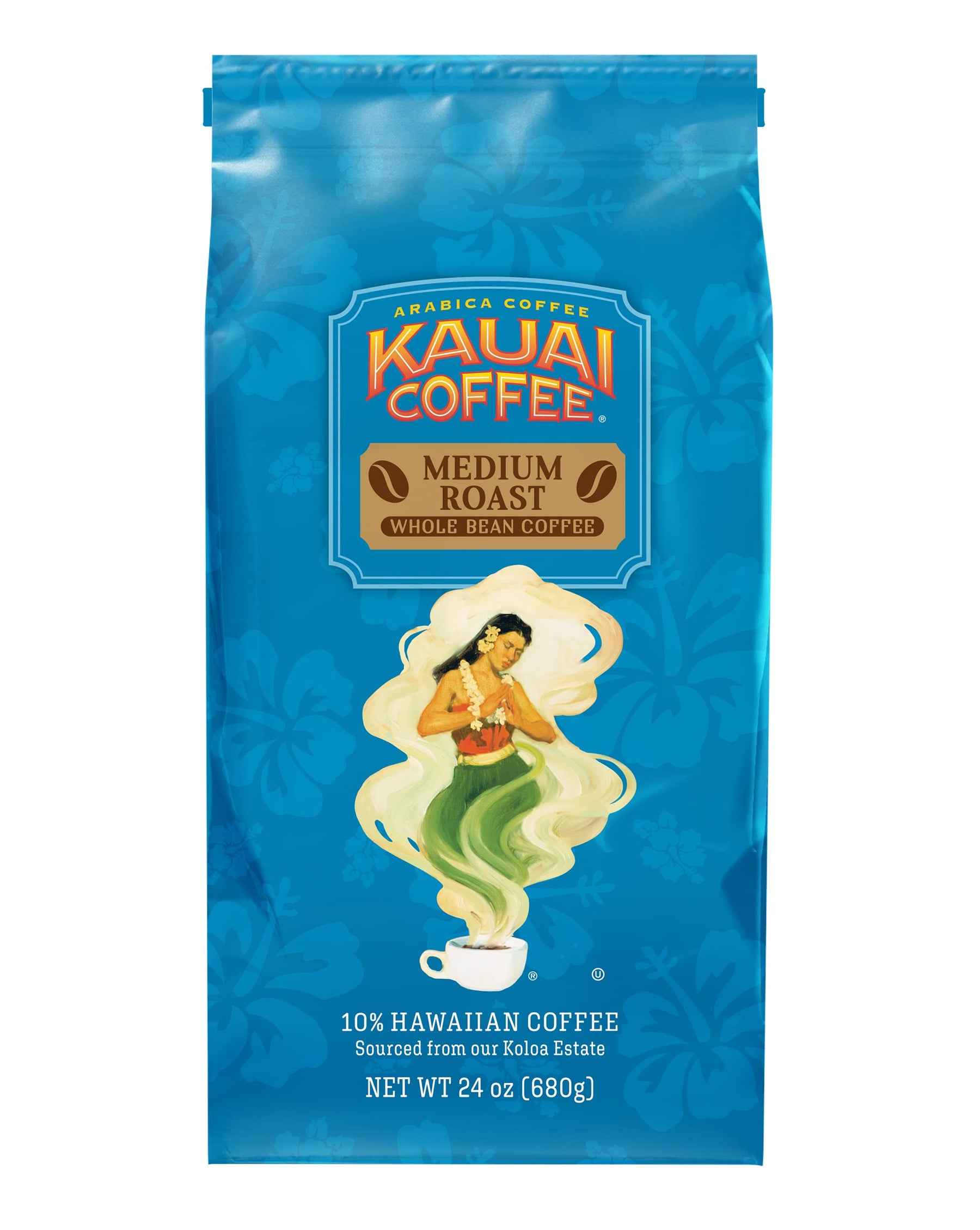 Kauai Coffee Koloa Estate Medium Roast - Kaffeebohnen, 24 oz. Packung