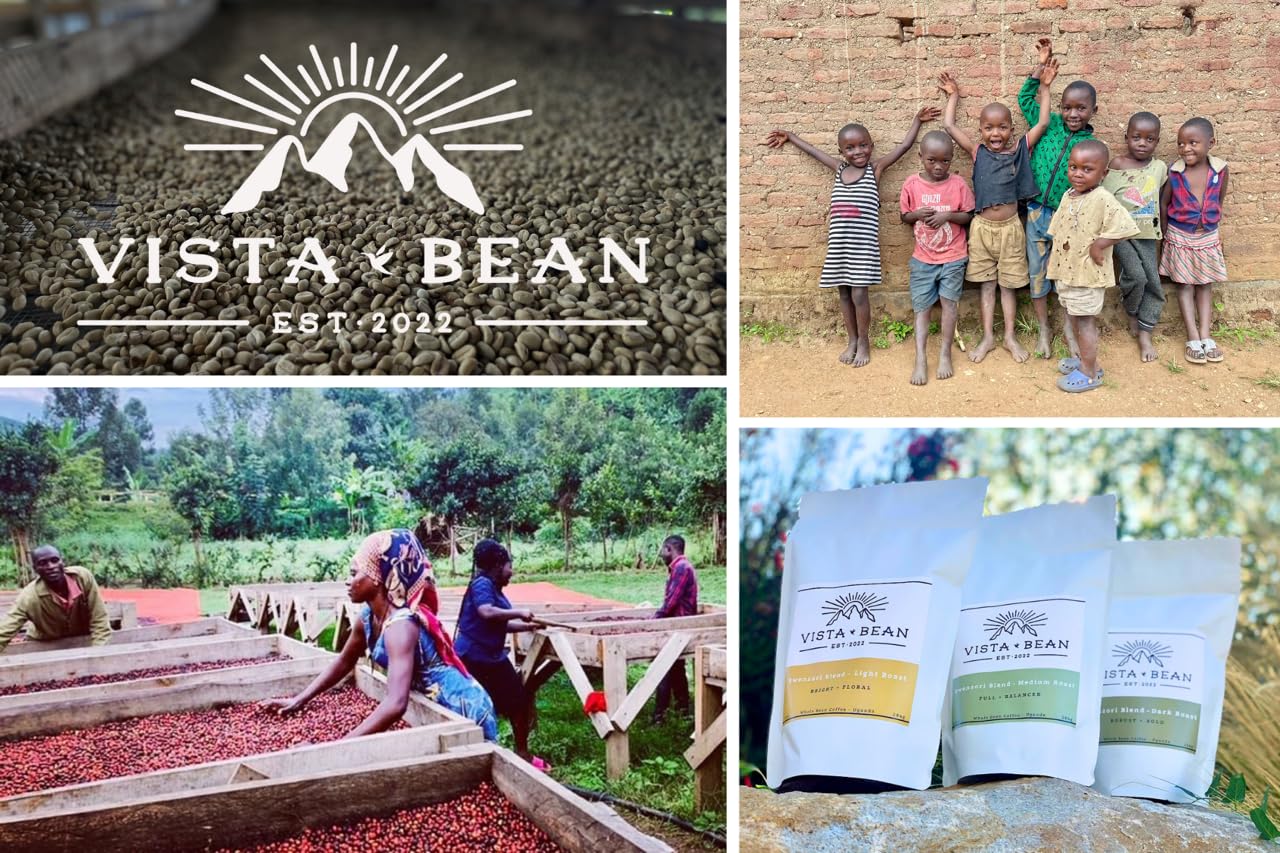 Ugandan Specialty Green Coffee Beans - AA Grade - Unroasted - Washed & Naturally Processed - Eastern Africa - Rwenzori Mountains - Organically Farmed & Relationally Sourced - 100% Arabica - SL14 & SL28 Varietal (10 LB BAG, NATURAL - DRUGAR)