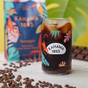 KAHAWA 1893 - Whole Coffee Beans - Serengeti Blend - Perfect Freshly Brewed - As Seen on Shark Tank - Dark Roast - Directly Farmer Sourced from East Africa - Tasting Notes: Chocolate & Molasses -2ct