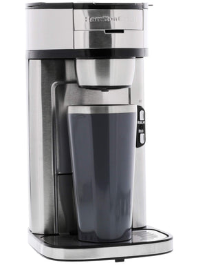 Hamilton Beach The Scoop Einzelportionskaffeemaschine und Schnellkaffeemaschine, brüht in Minuten, Tassen mit 230-400 ml Fassungsvermögen, Edelstahl