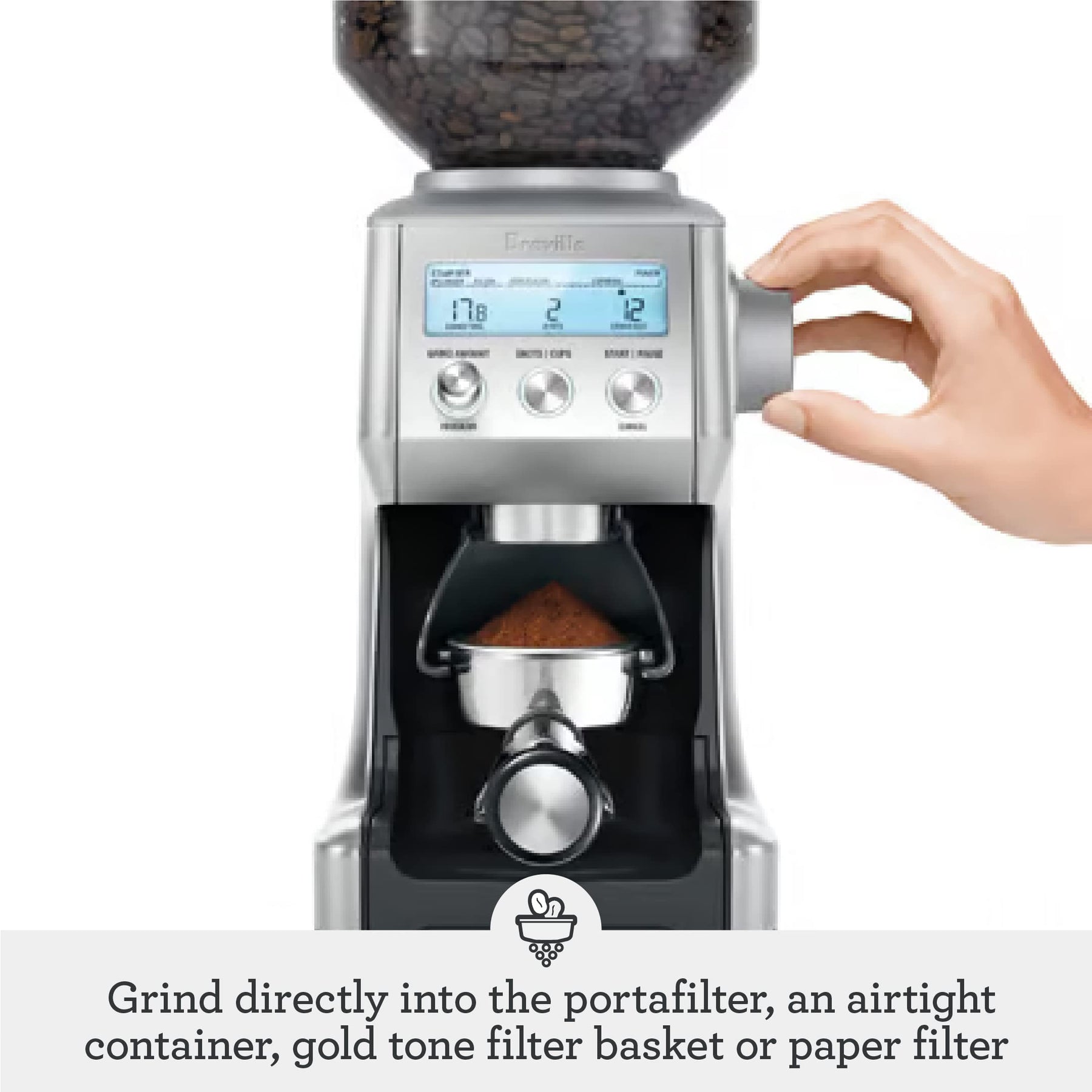 Breville Smart Grinder Pro BCG820OLT, Oliventapenade