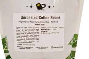 Tamarin Fruits® Unroasted Green Coffee - Huila, Colombia - Specialty Grade, Regional Origin, 2lbs