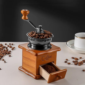 Coffee Mill Grinder - Manual Coffee Grinder with Adjustable Gear Setting and Ceramic Conical Burr,Hand Mill Grinder for Home Use and Travel