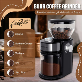 Ultimatives Starterset zum Kaffeerösten zu Hause, Fresh Roast SR800, Glas-EXT-Röhre, Bohnenkühler, Kaffeemühle, Probepackung mit grünen Bohnen (2 Pfund), Probenschalen (2)