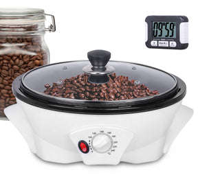 JIAWANSHUN Coffee Roaster Upgraded Electric Coffee Bean Roaster 1.1lb Coffee Roaster for Home Use,0-240℃ Temperature Adjust&Timer 110-120V