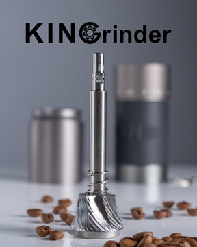 KINGrinder K6 Manual Hand Coffee Grinder with Straight Handle for French Press, Drip, Espresso with Assembly Consistency Stainless Steel Conical Burr Mill, 35g Capacity