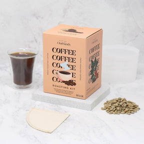 Coffee Roasting Kit by OurHands - Learn to Roast Green Coffee at Home with Your Oven - Includes 6 Varieties of Unroasted Coffee, Detailed Instructions and Coffee Roasting Tools