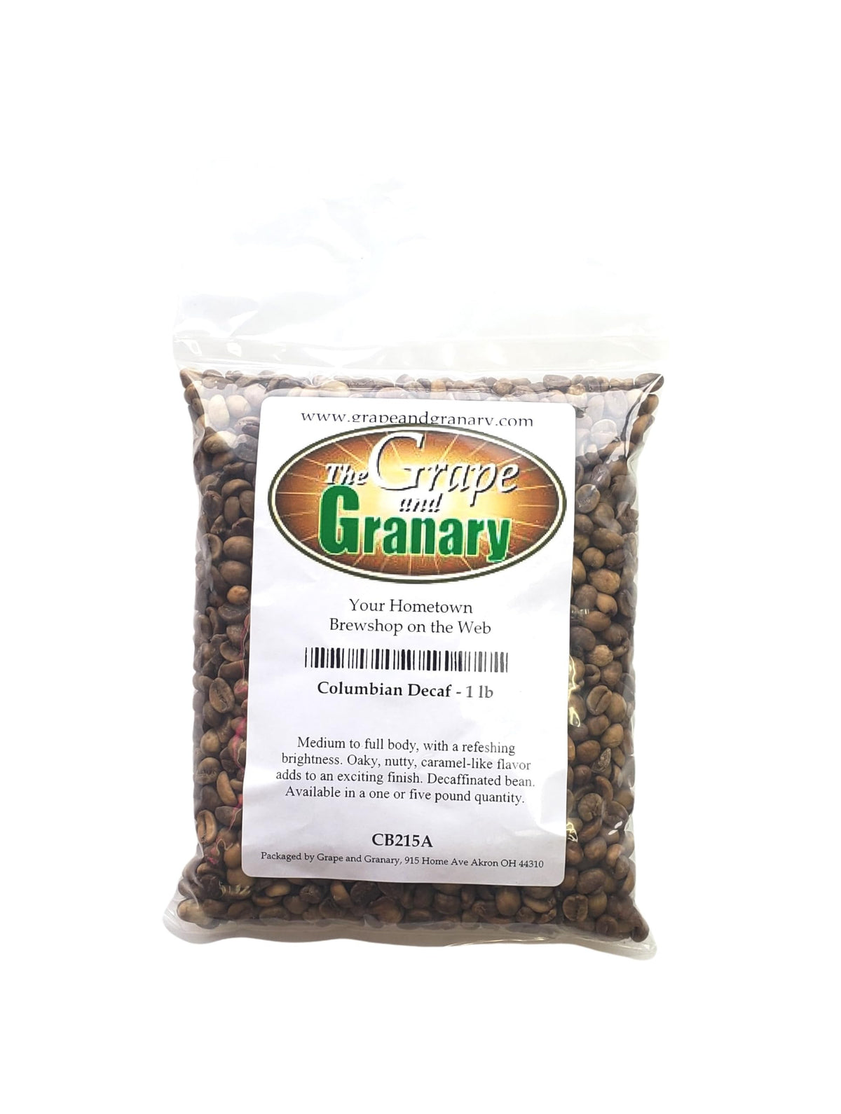 Colombian Decaf unroasted Coffee Beans (1LB)