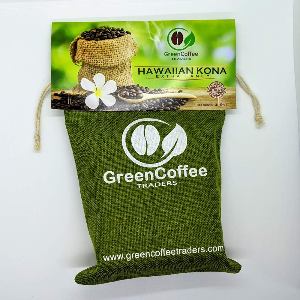 1LB. 100% Hawaii Hawaiian Kona Extra Fancy GREEN UNROASTED Coffee