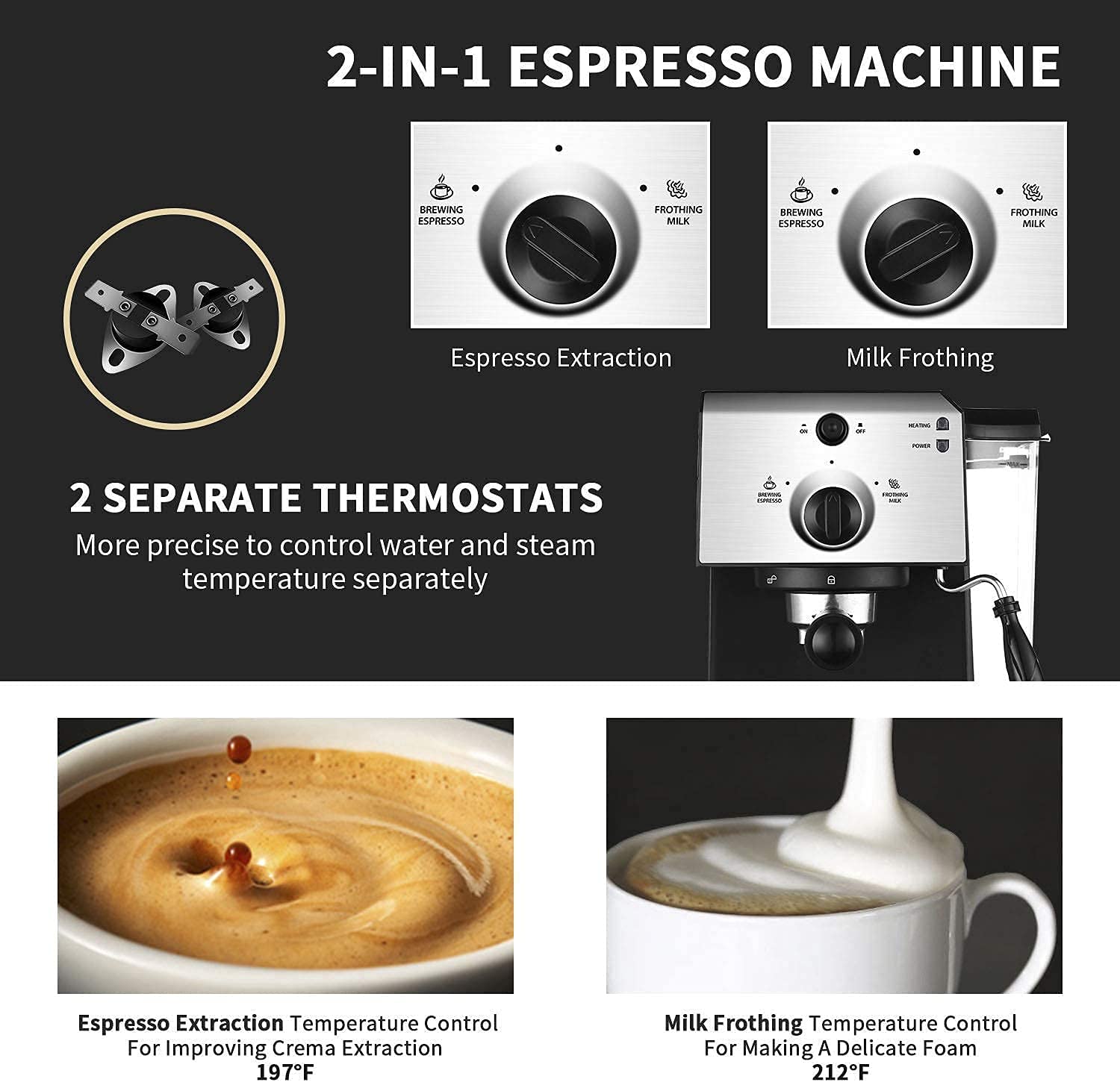 gevi 2 in 1 coffee makers