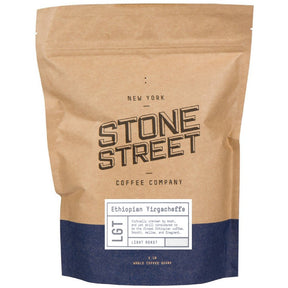 Stone Street Gourmet Coffee, Ethiopian Yirgacheffe, Single Origin, Fresh Roasted Coffee Beans, 1 LB Whole Bean, Light Roast