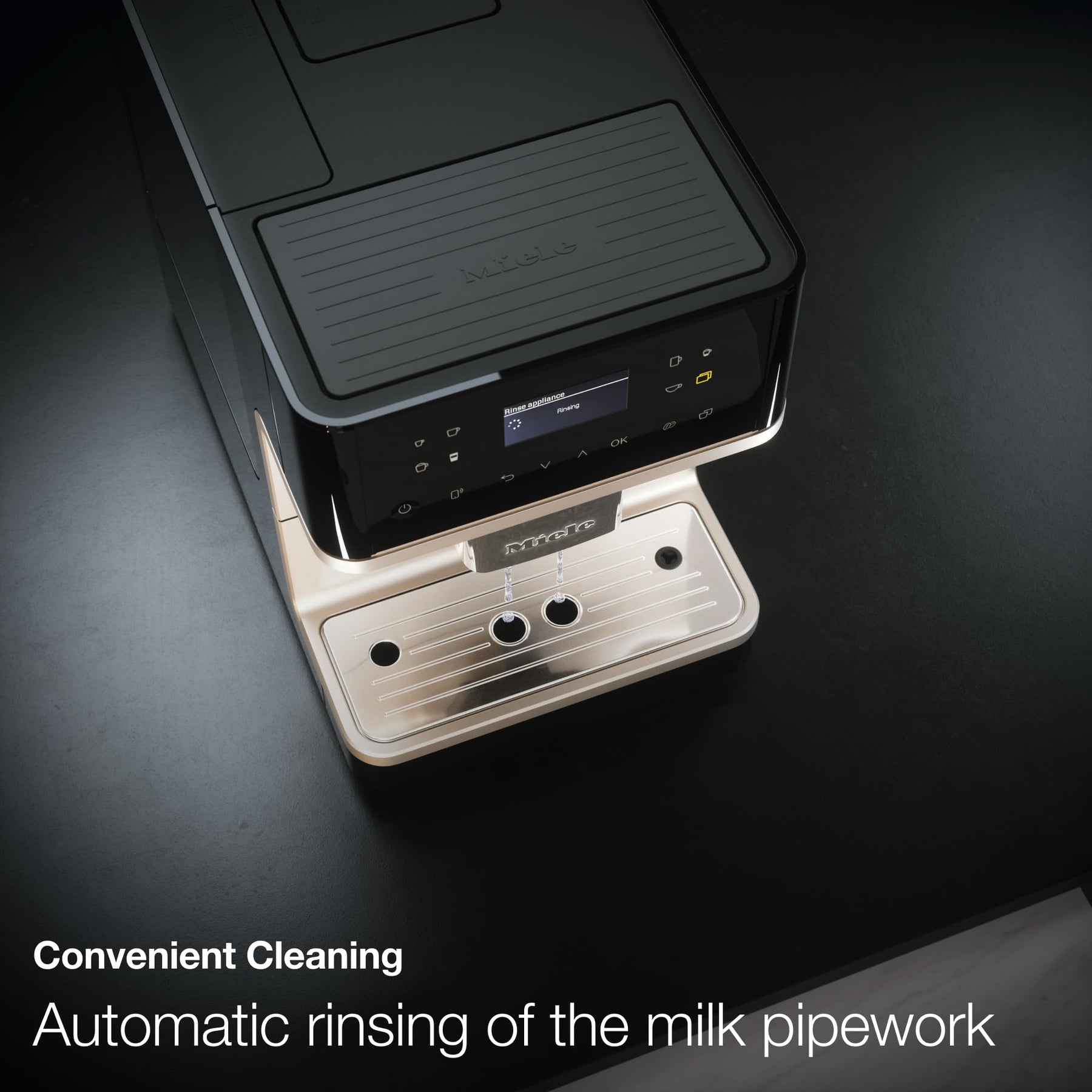 Miele CM 6160 MilkPerfection Kaffeevollautomat - OneTouch for Two, AromaticSystem, 4 individuelle Profile, DoubleShot, WiFi-fähig, LED-Beleuchtung, einfache Reinigung, in Lotusweiß