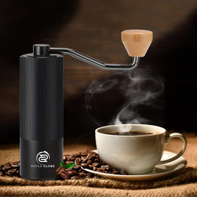 Manual Coffee Grinder with CNC 420 Stainless Steel Blades-Portable Hand Coffee Grinder with 20g Capacity–Compatible Coffee Grinder manual with Cleaning Brush- Coffee Bean Grinding for Indoor & Outdoor